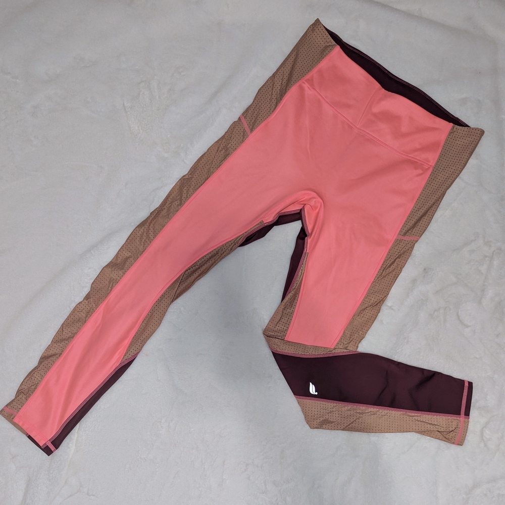Fabletics Pink and Brown Leggings